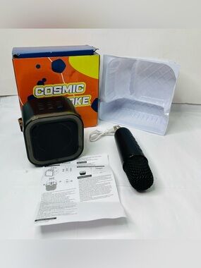Portable Bluetooth Speaker with Microphone - Black
